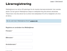 Tablet Screenshot of admin.webbstjarnan.se
